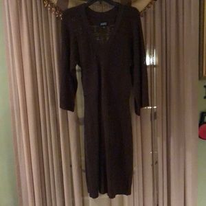 Brown sweater dress like new condition
